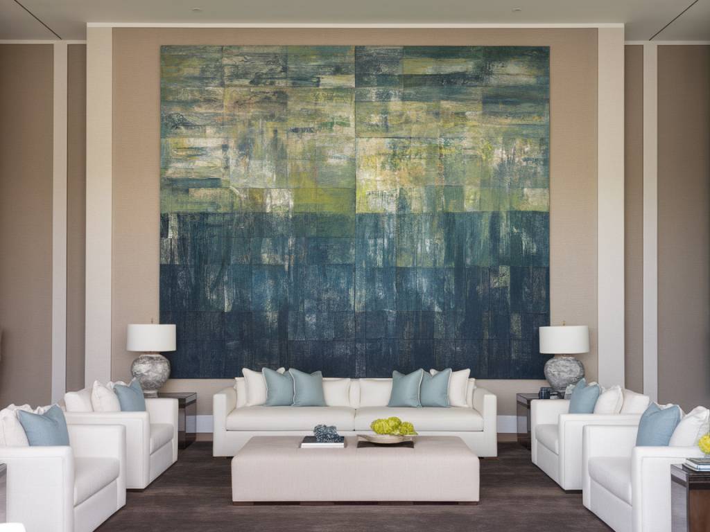 how to use large-scale art for dramatic interior impact